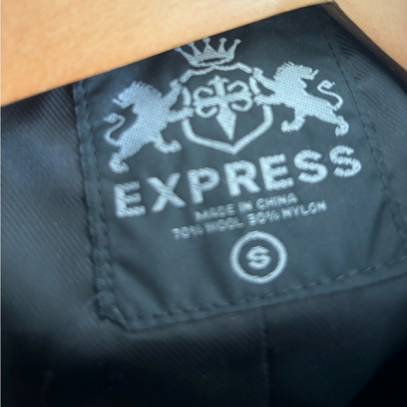 Express Men’s Wool Peacoat Vintage EUC - Picture 2 of 5